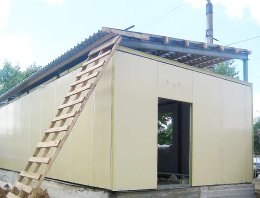 Торговый павильон под магазин из сэндвич-панелей, построенная компанией Альянс - Торговый павильон под магазин, г. Киров