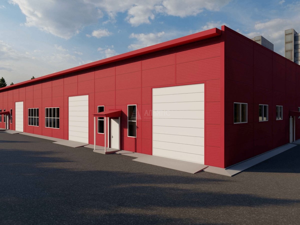 3D визуализация СТО из сэндвич-панелей - фото 3