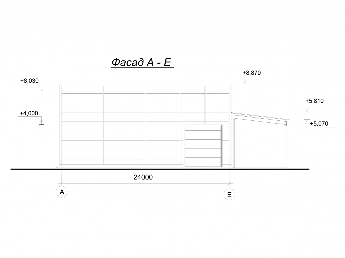 Планировка Каркасный склад из сэндвич-панелей -  фото 5