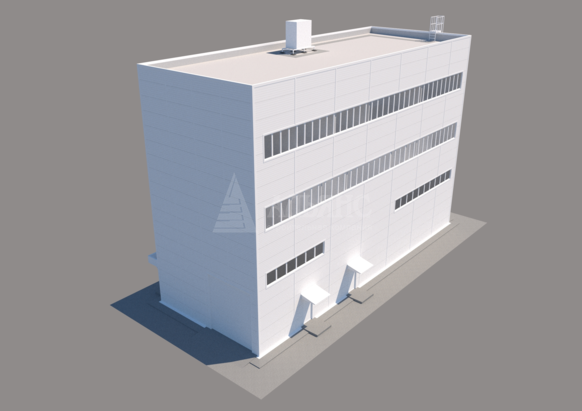 3D визуализация Административно-бытовой комплекс из сэндвич-панелей - фото 11