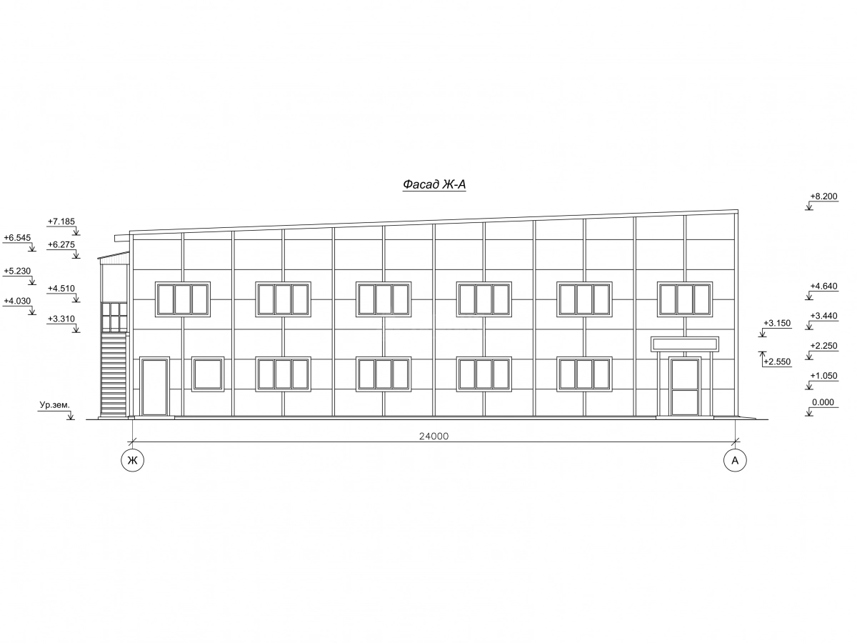 Планировка СТО с АБК из сэндвич-панелей -  фото 9