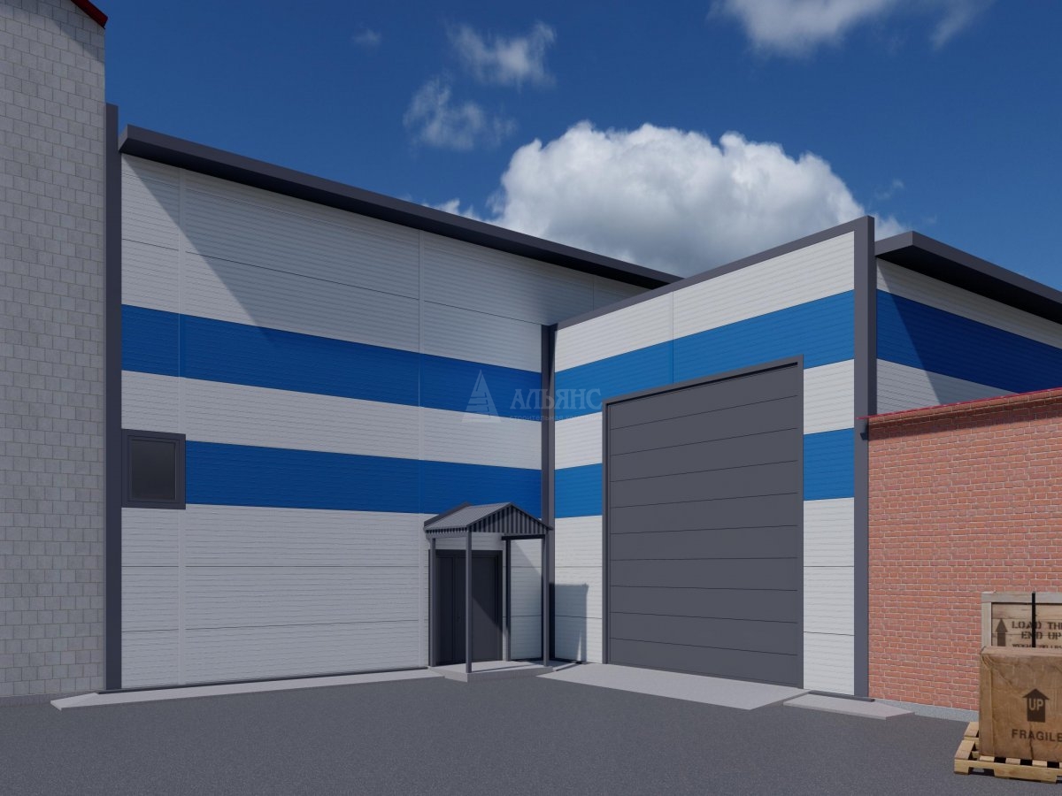 3D визуализация Магазины, ТЦ из сэндвич-панелей, павильоны из сэндвич панелей - фото 3