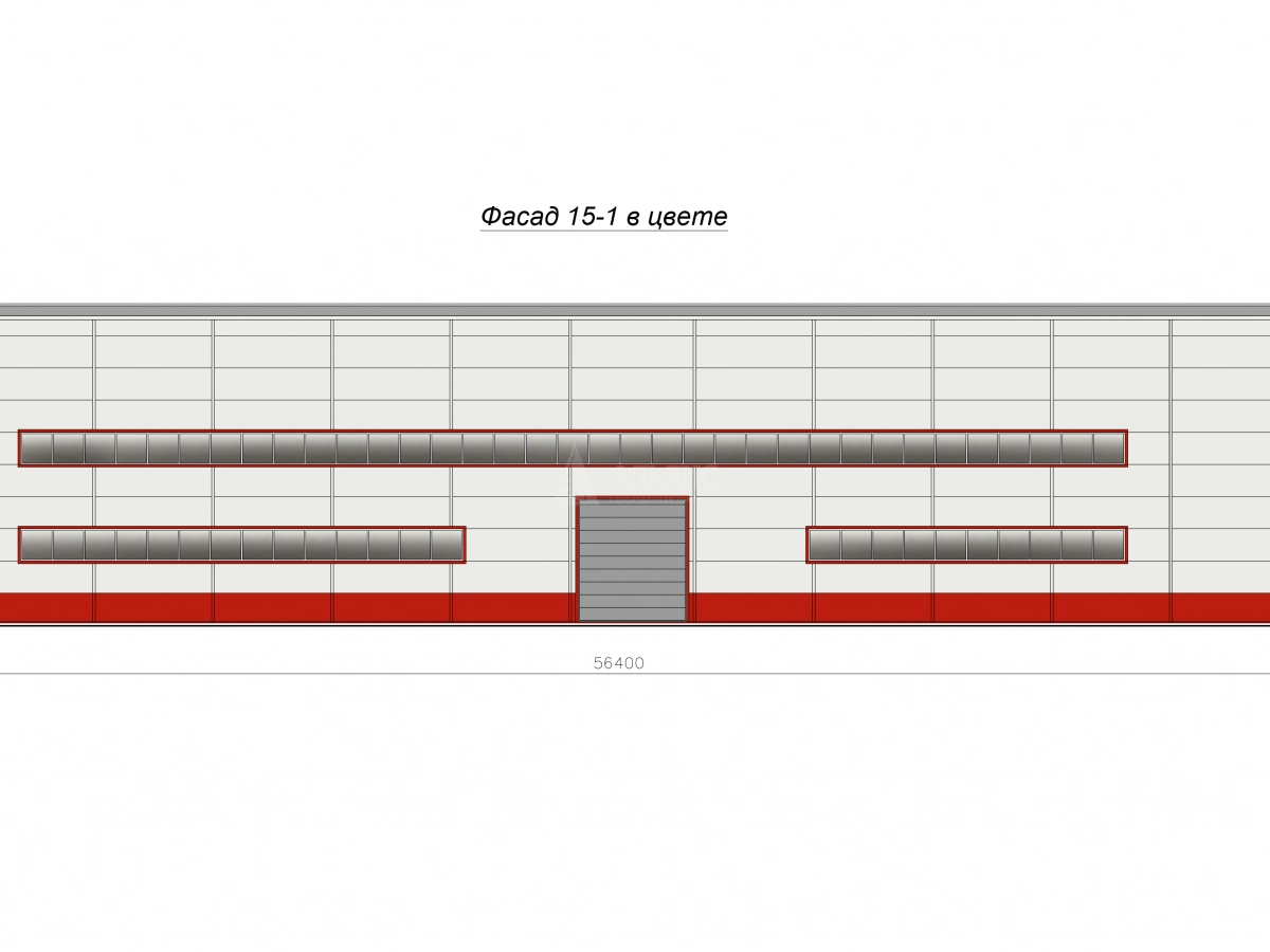 3D визуализация Металлобаза ангар-склад из сэндвич-панелей - фото 7